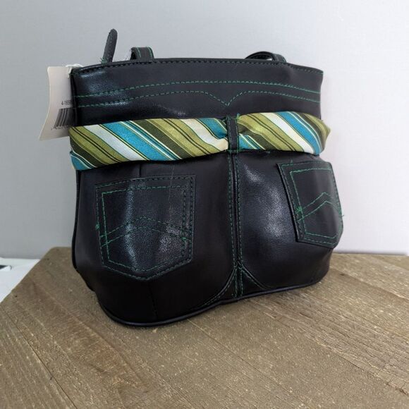 Y2K bootie Bag faux leather pants pocket purse with tie - Picture 1 of 12